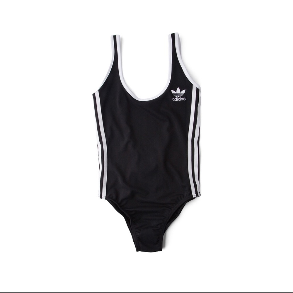Adidas Trefoil BodySuit Blk & White RacerStripe XS - Picture 4 of 8